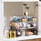 Sorbus 4 Pack Small Clear Stackable Pull-Out Drawers - Organization and Storage Containers for Kitchen, Pantry, Bathroom and More